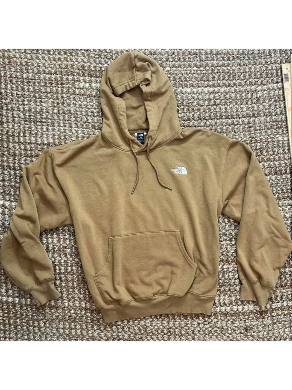 The North Face Hoodie Mens Medium Tan Brown Pullover Sweatshirt Large